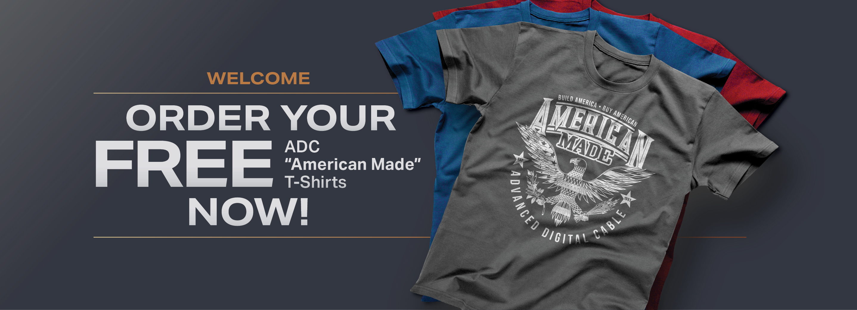 Free Tshirt Promo Landing Page header